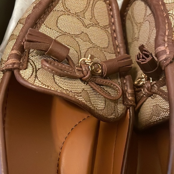Coach C print loafers with bow - Picture 2 of 5